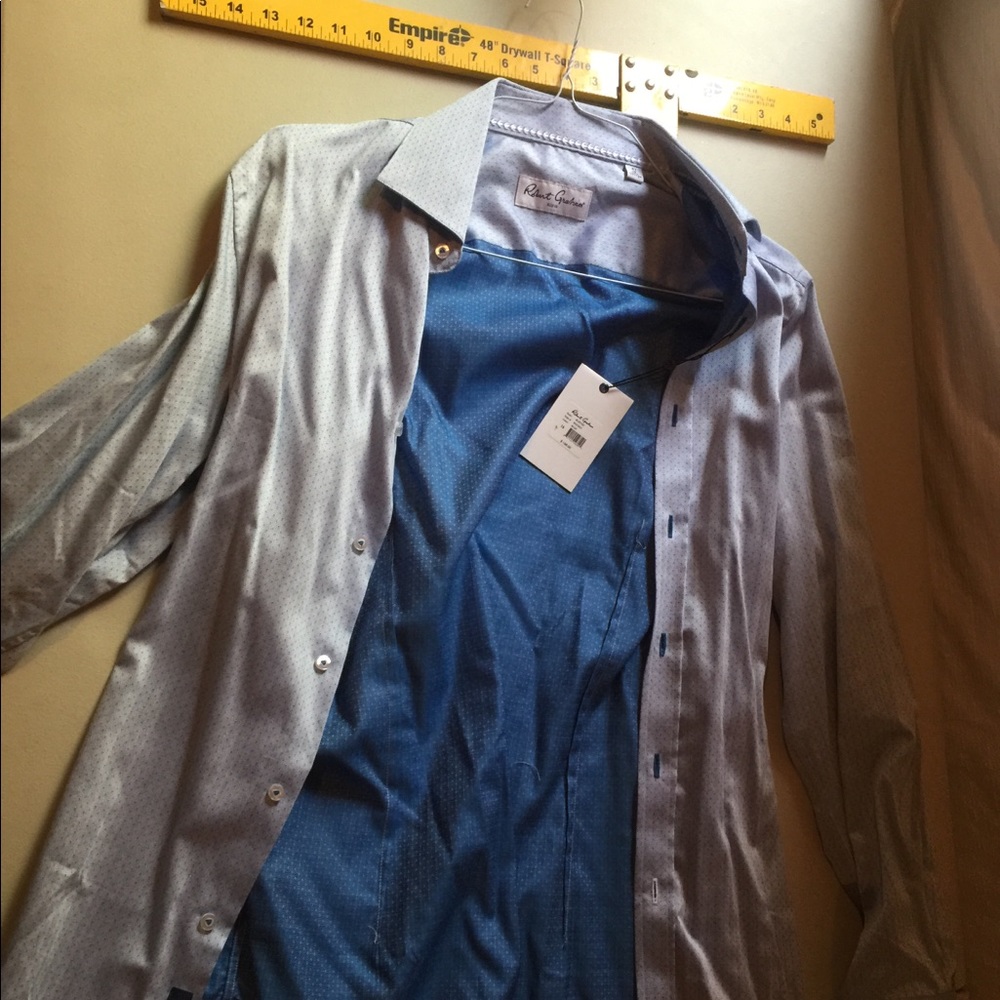 Robert Graham blue style ‘Buster’ size 16